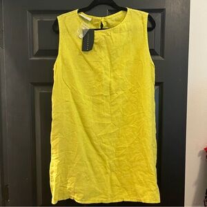 Bryn walker Green Linen Tank Top Tunic, Sz S, NWT